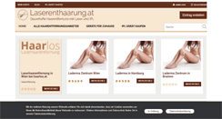 Desktop Screenshot of laserenthaarung.at